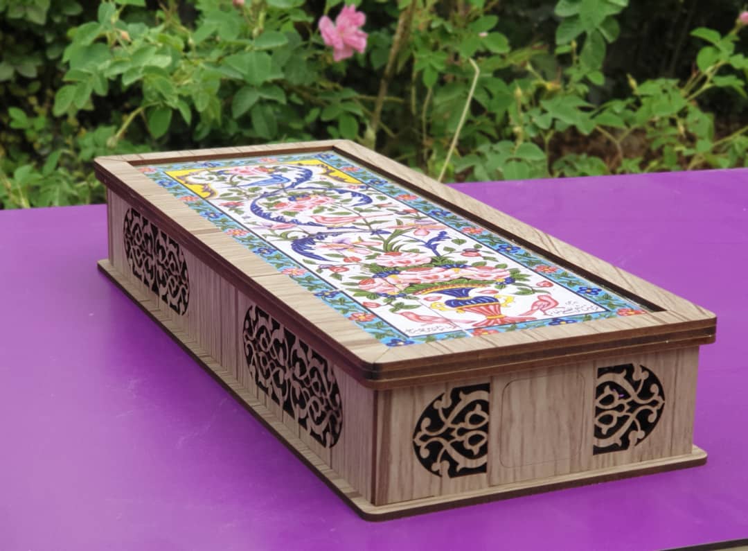 جعبه چوبی معرق
